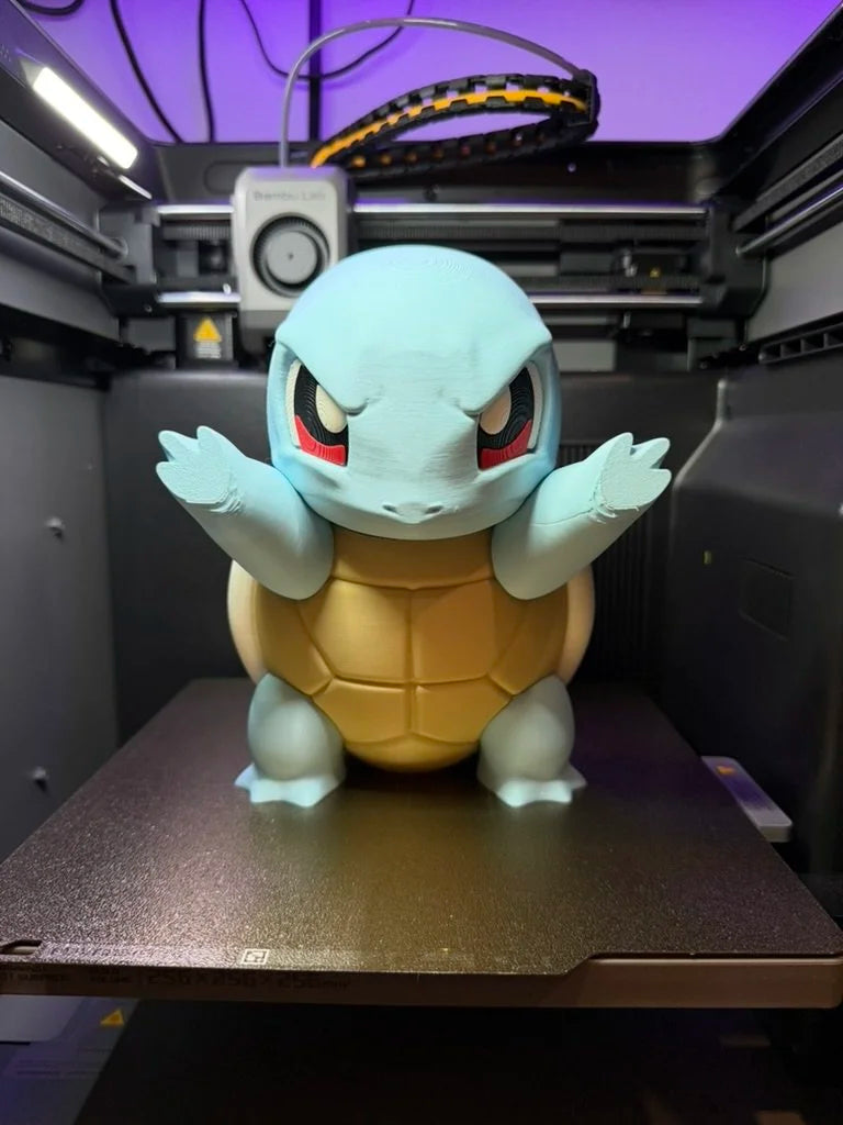 Squirtle Window Presser | Pokémon Inspired 3D Window Decoration | Water Starter Glass Display | 3D Printed Anime Decor | Gamer Gift