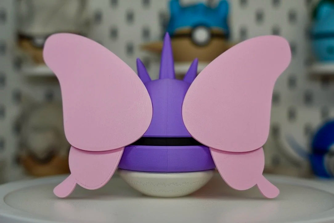 Pokémon-Inspired 3D Printed Poké Ball – Venomoth