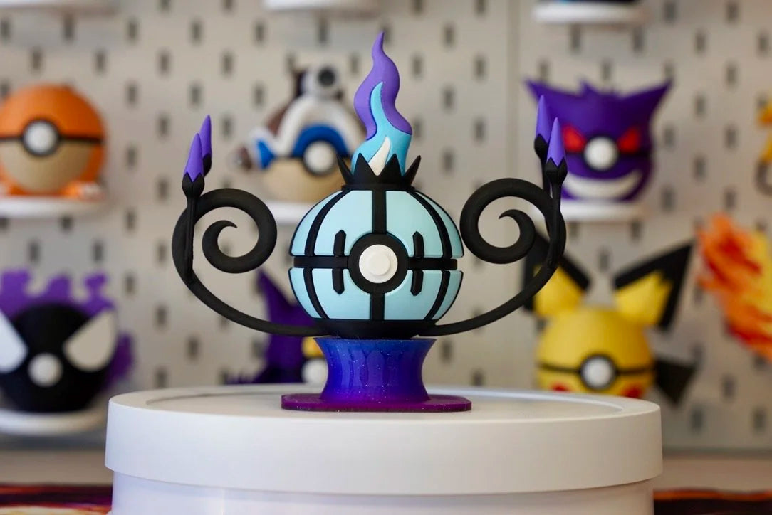 Chandelure Poké Ball – 3D Printed Pokemon Collectible Display