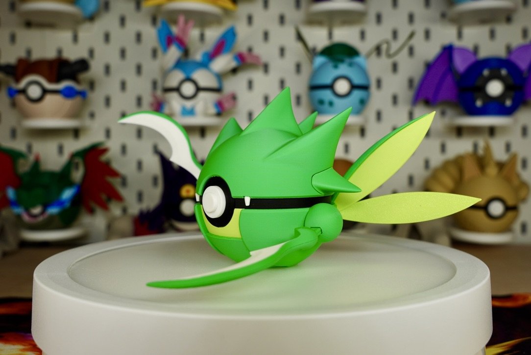 Pokémon-Inspired 3D Printed Poké Ball – Scyther