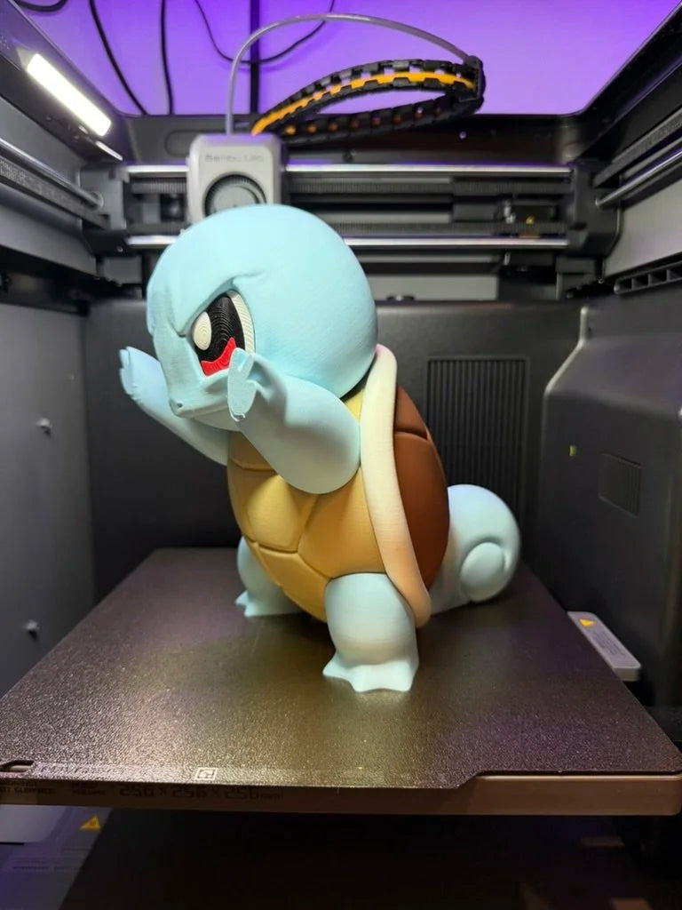 Squirtle Window Presser | Pokémon Inspired 3D Window Decoration | Water Starter Glass Display | 3D Printed Anime Decor | Gamer Gift