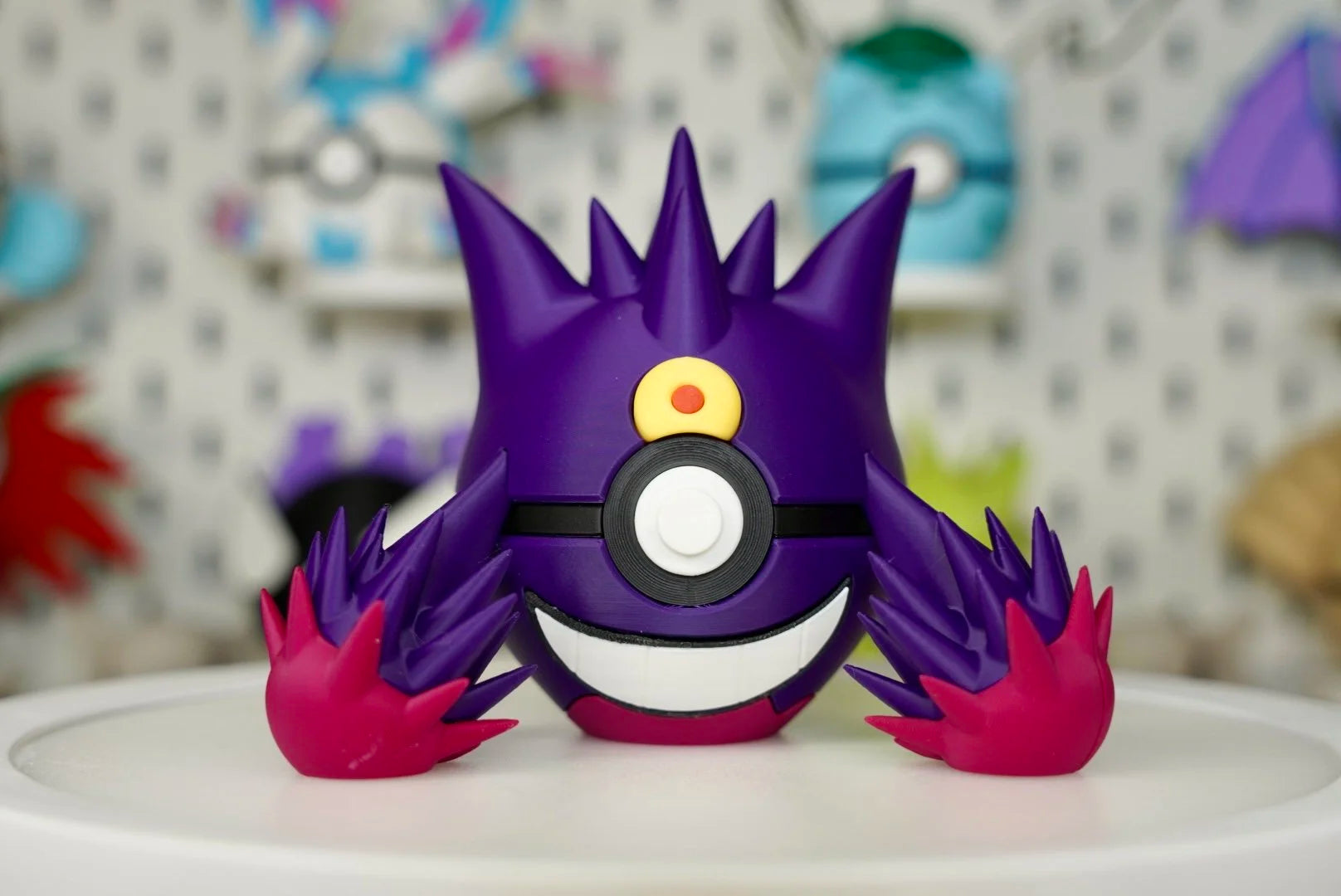 Pokémon-Inspired 3D Printed Poké Ball – Mega Gengar
