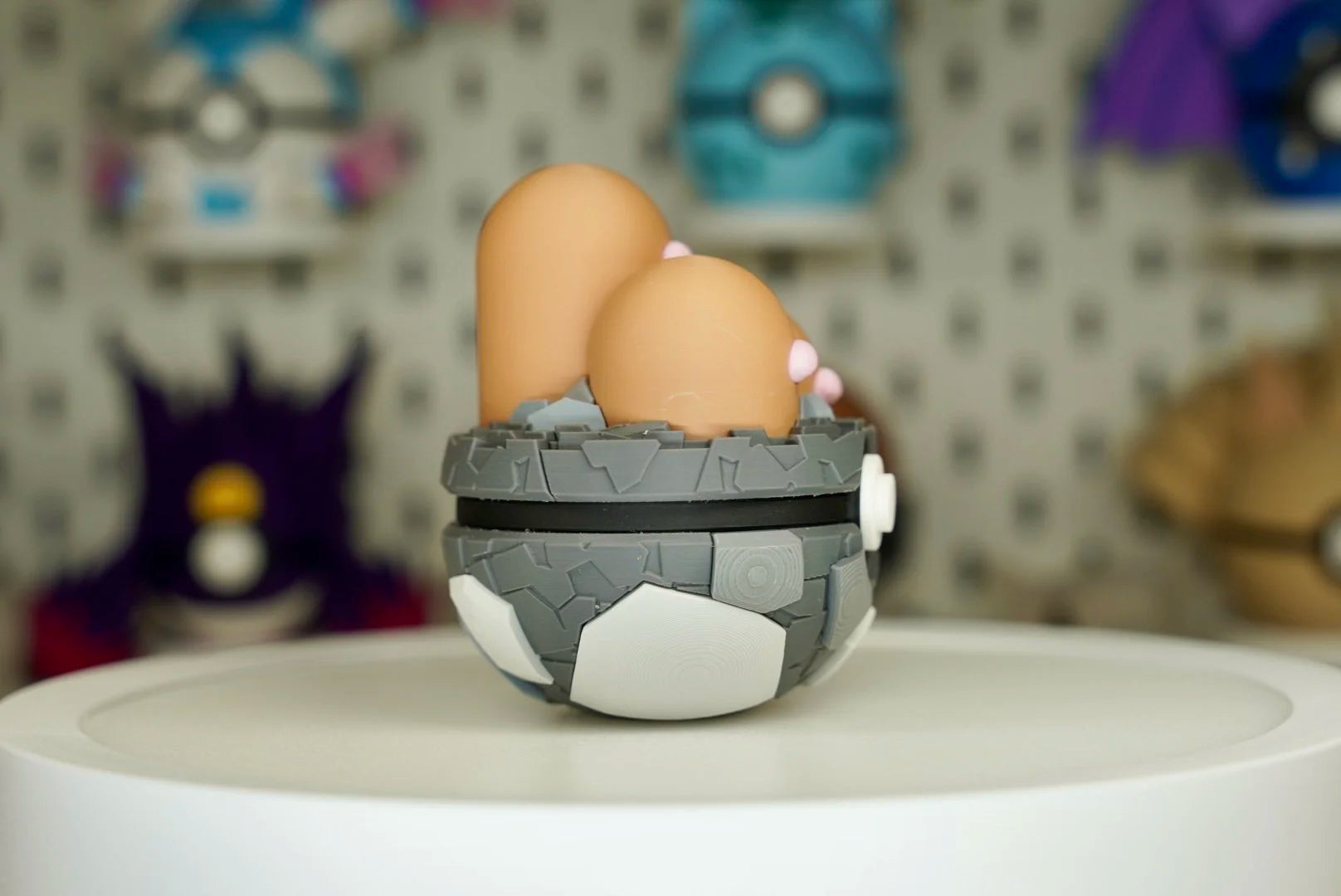 Pokémon-Inspired 3D Printed Poké Ball – Dugtrio