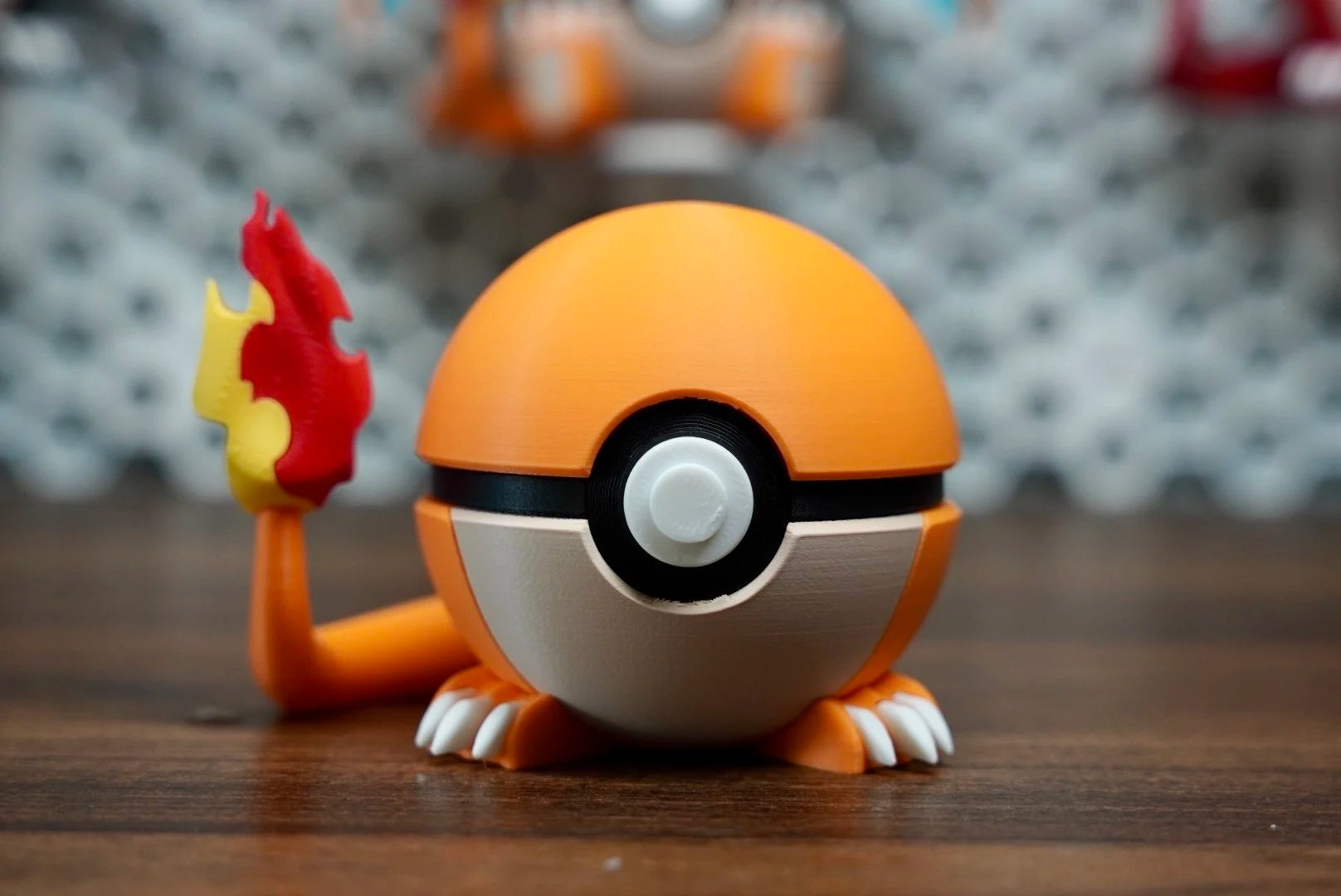 Pokémon-Inspired 3D Printed Poké Ball – Charmander