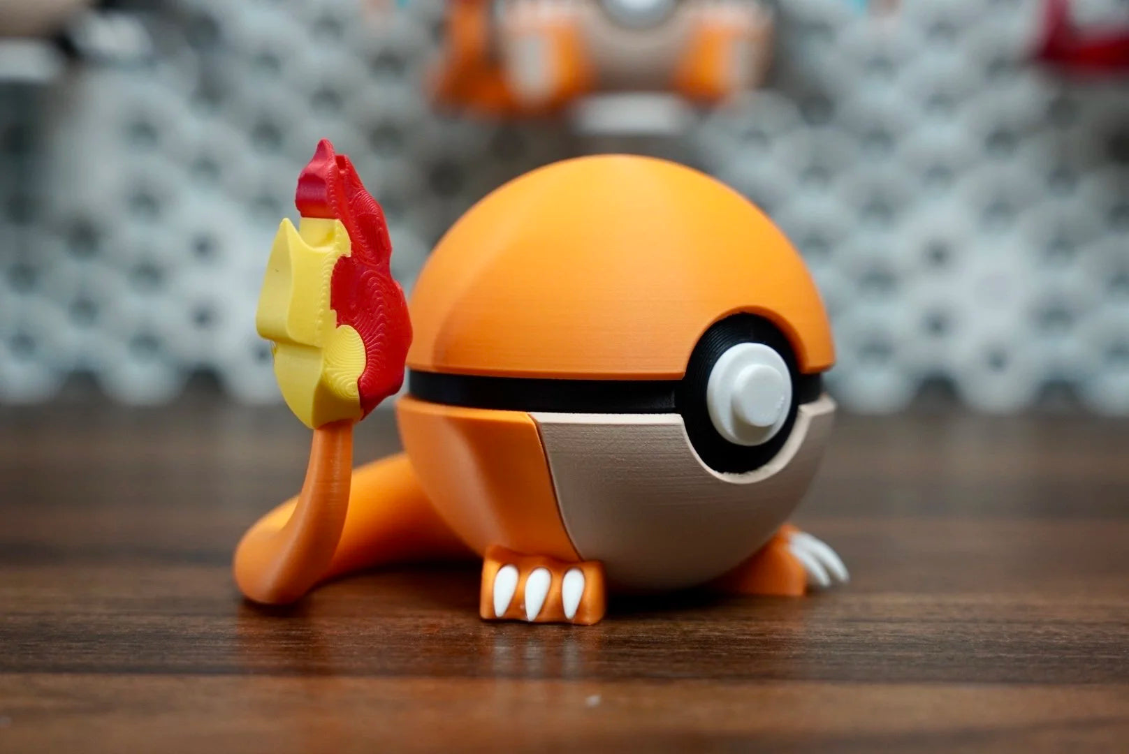 Pokémon-Inspired 3D Printed Poké Ball – Charmander