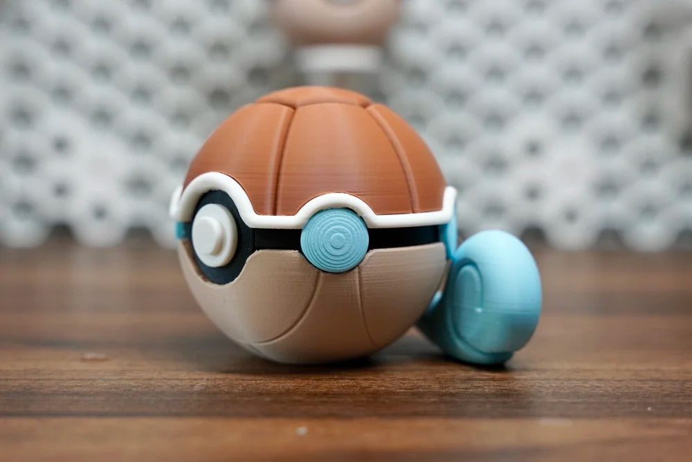 Pokémon-Inspired 3D Printed Poké Ball – Squirtle
