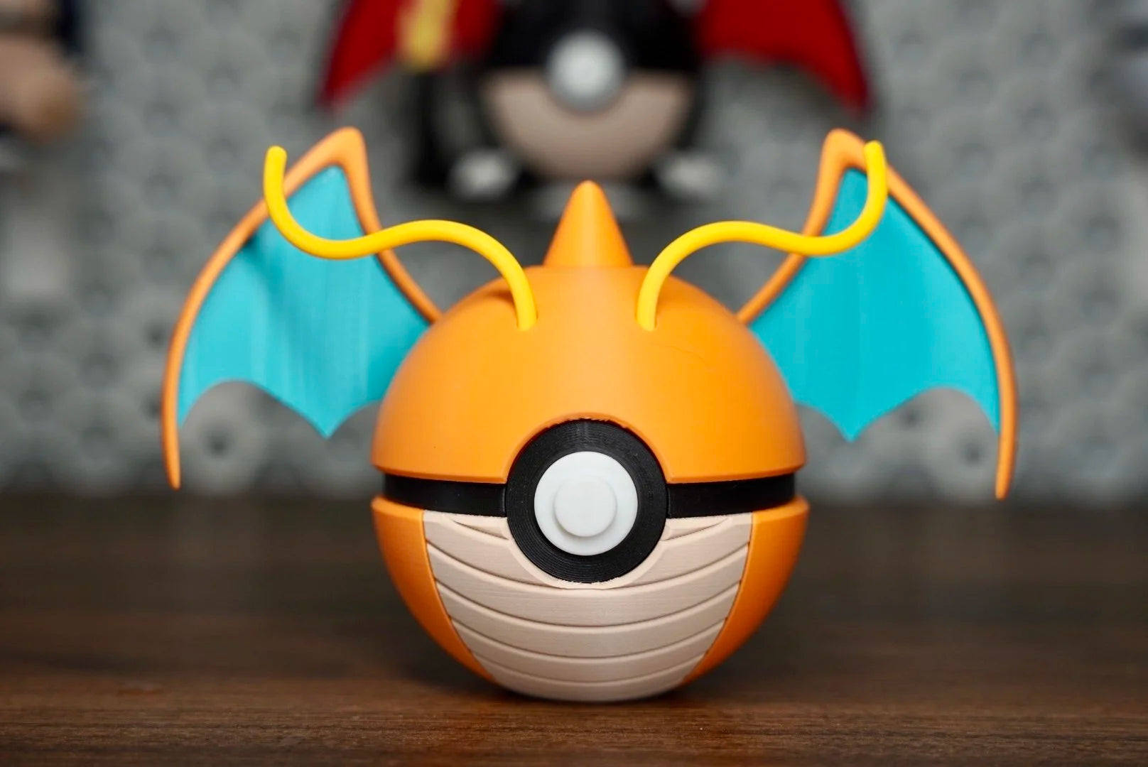 Pokémon-Inspired 3D Printed Poké Ball – Dragonite
