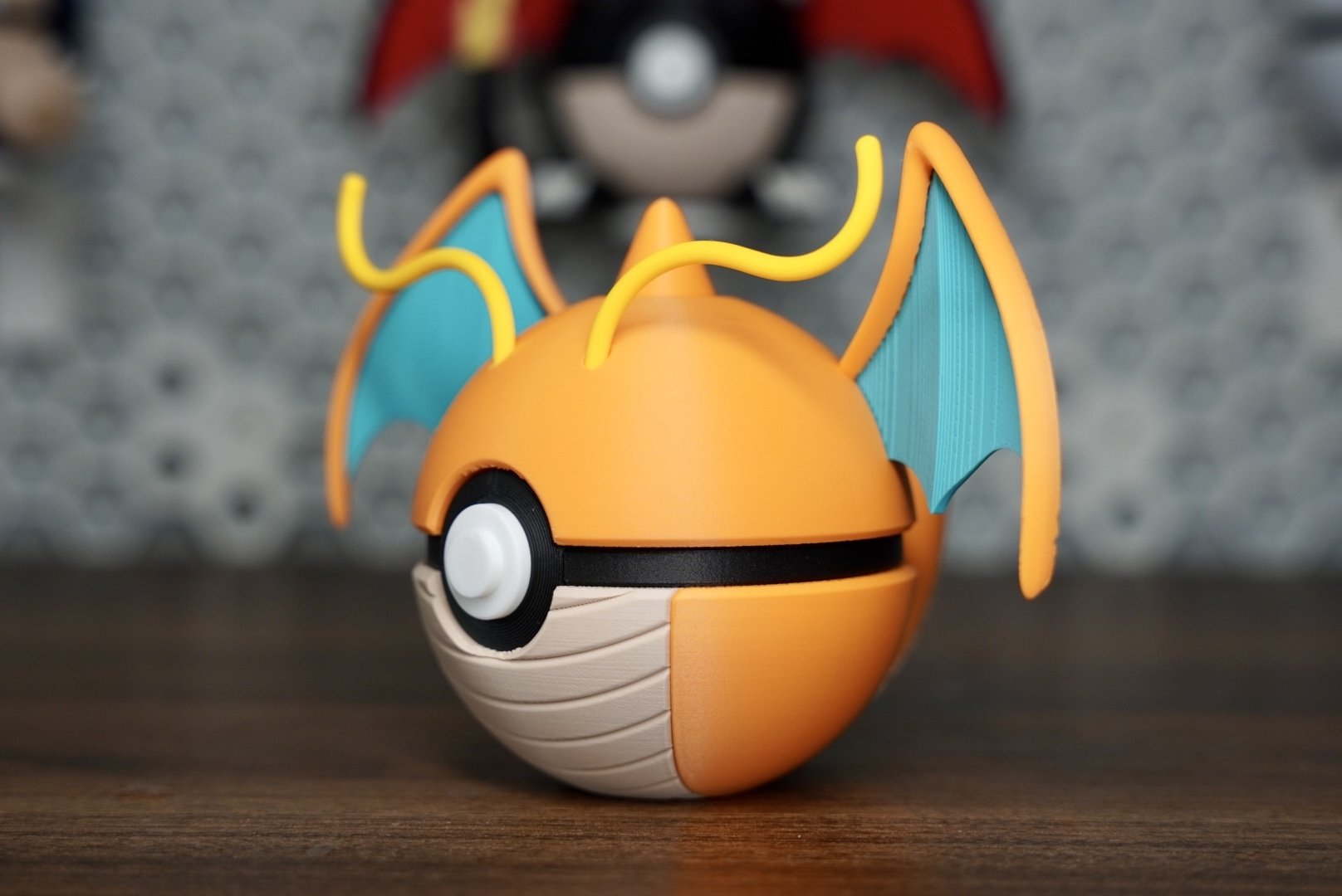 Pokémon-Inspired 3D Printed Poké Ball – Dragonite