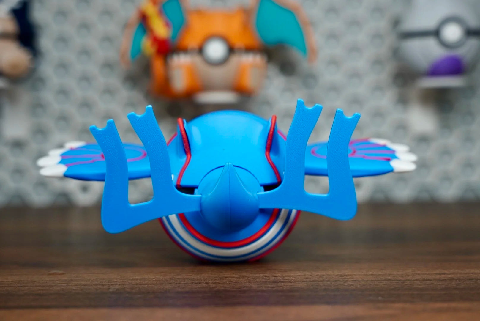 Pokémon-Inspired 3D Printed Poké Ball – Kyogre