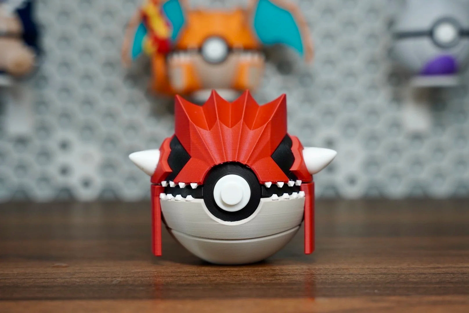 Pokémon-Inspired 3D Printed Poké Ball – Groudon