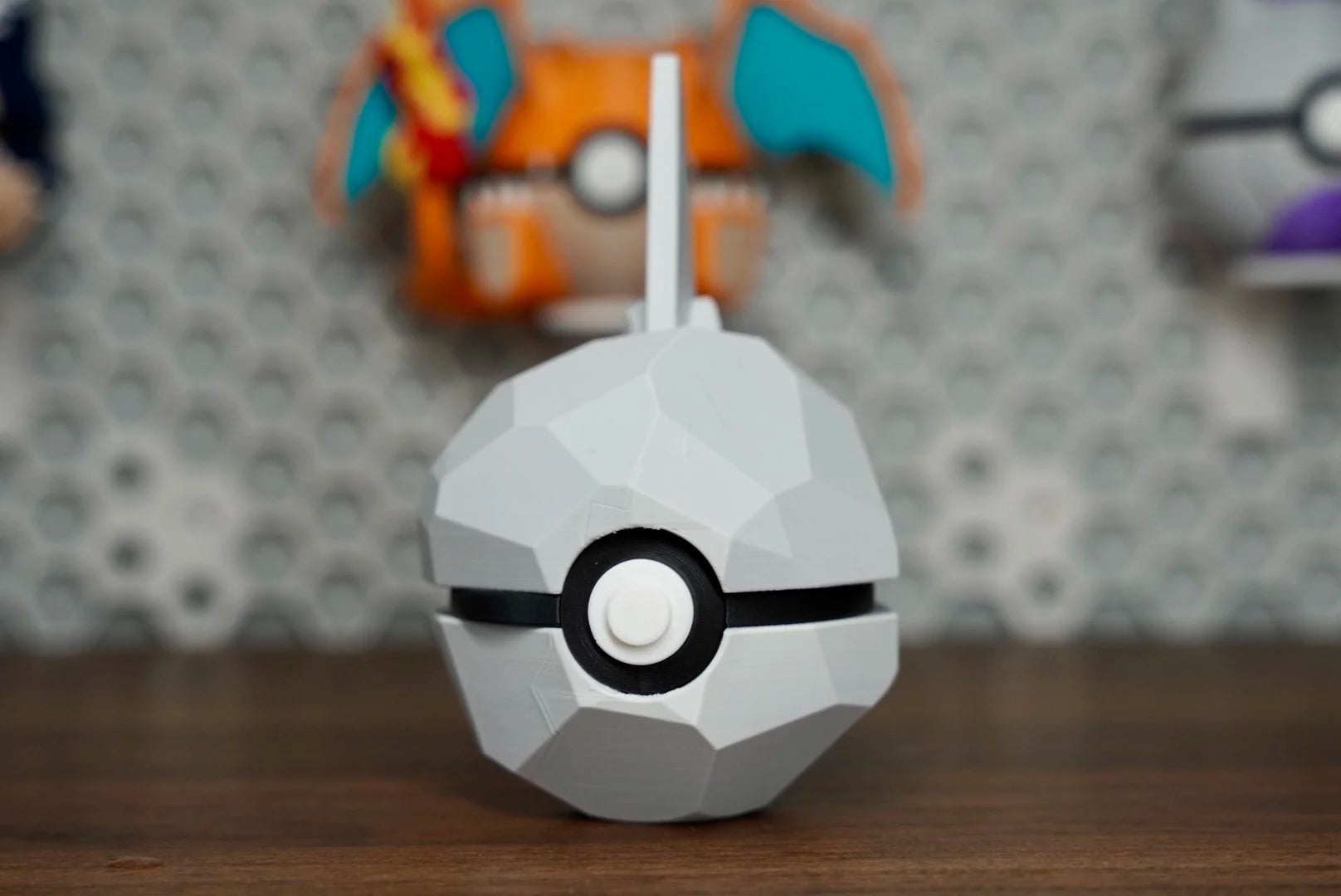 Pokémon-Inspired 3D Printed Poké Ball – Onix
