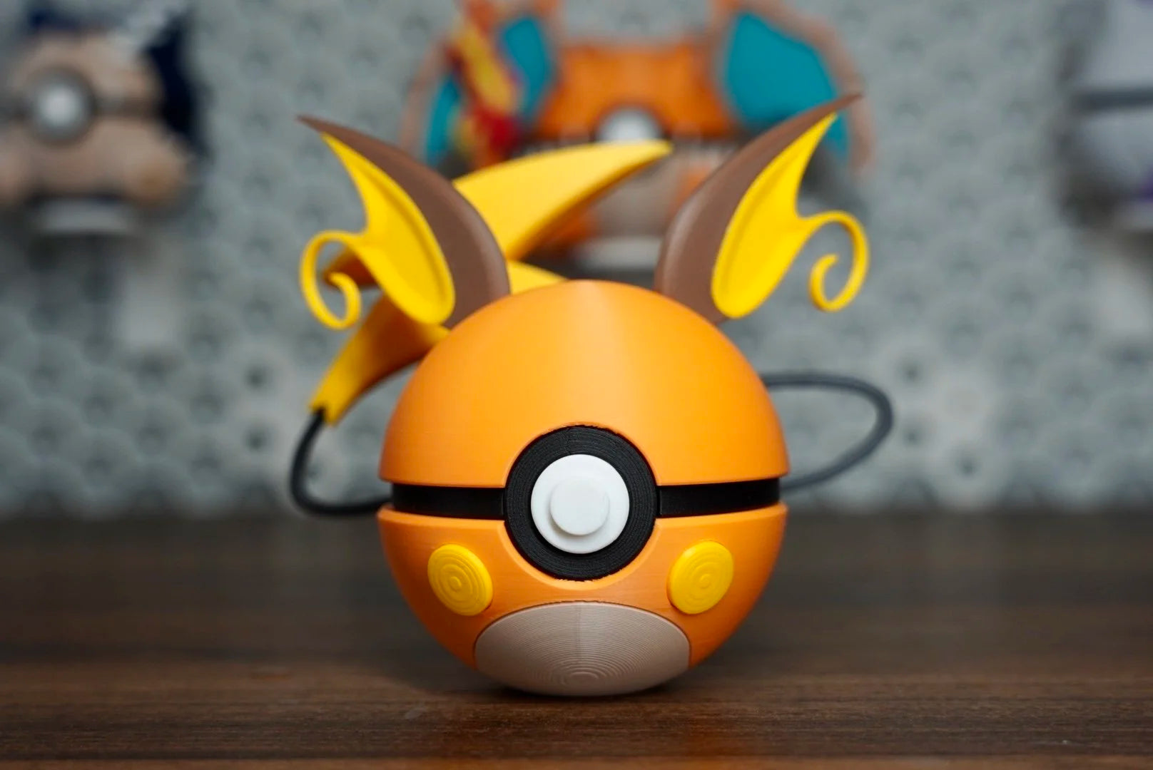 Pokémon-Inspired 3D Printed Poké Ball – Raichu