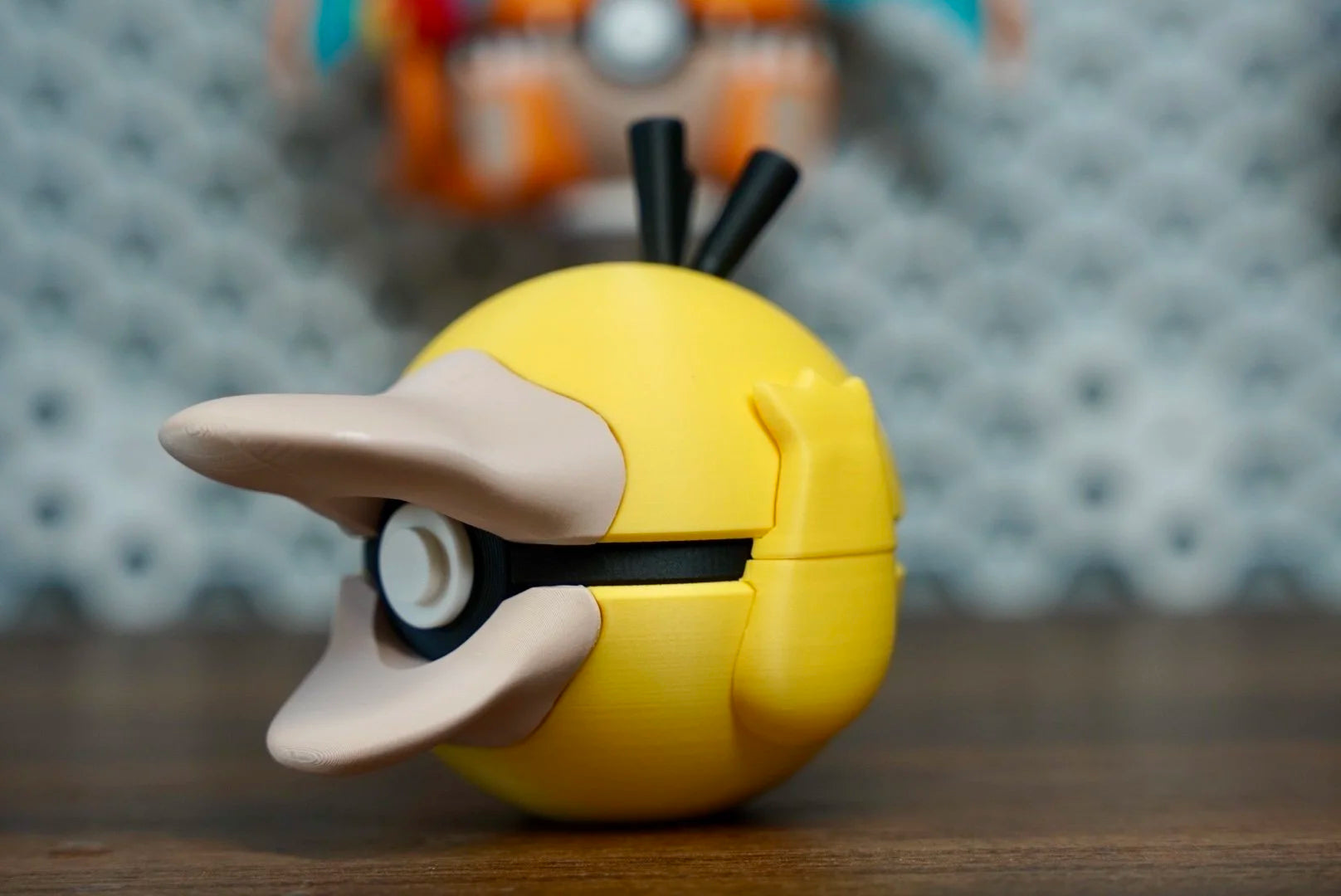 Pokémon-Inspired 3D Printed Poké Ball – Psyduck