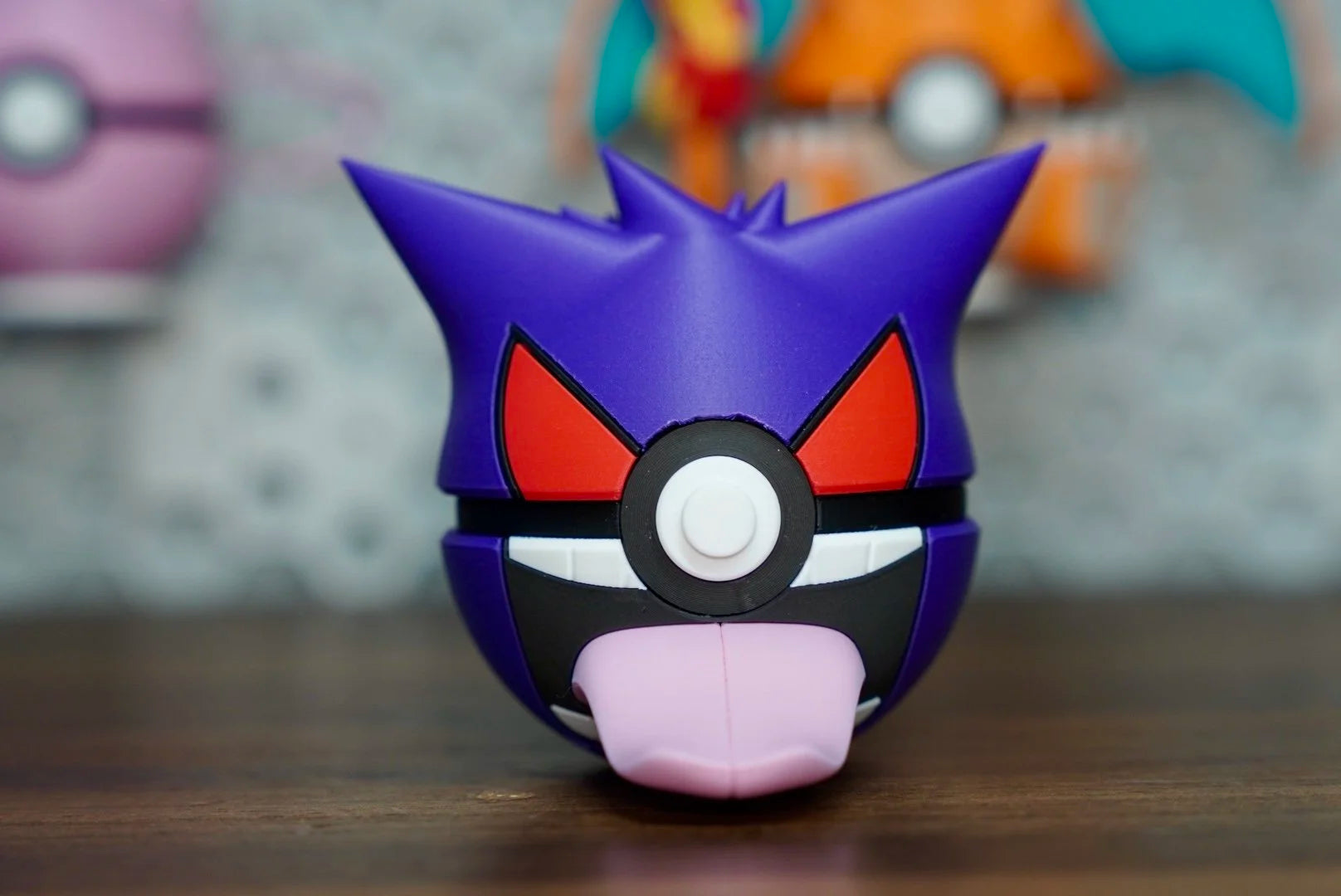 Pokémon-Inspired 3D Printed Poké Ball – Gengar