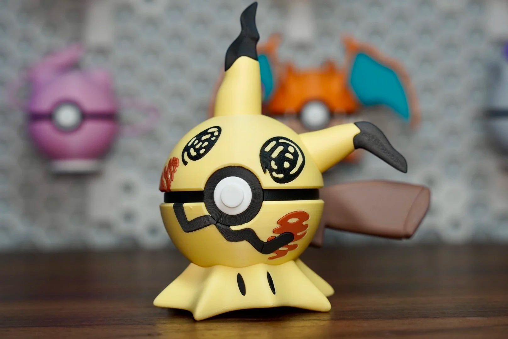 Pokémon-Inspired 3D Printed Poké Ball – Mimikyu