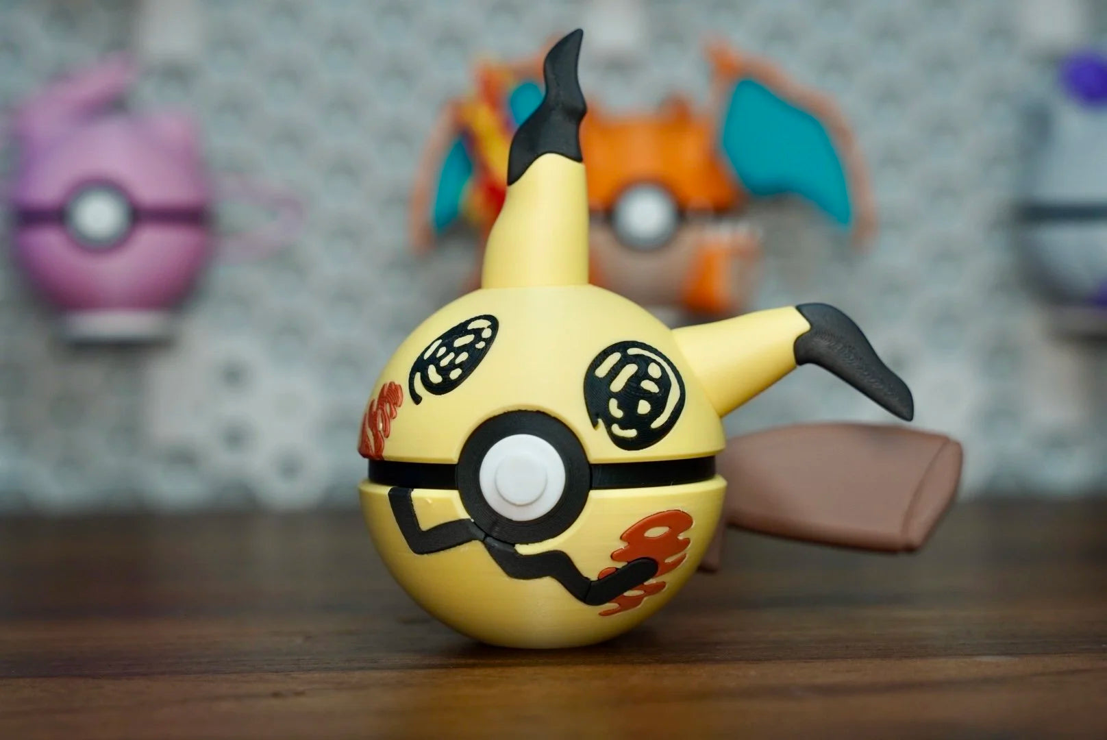 Pokémon-Inspired 3D Printed Poké Ball – Mimikyu