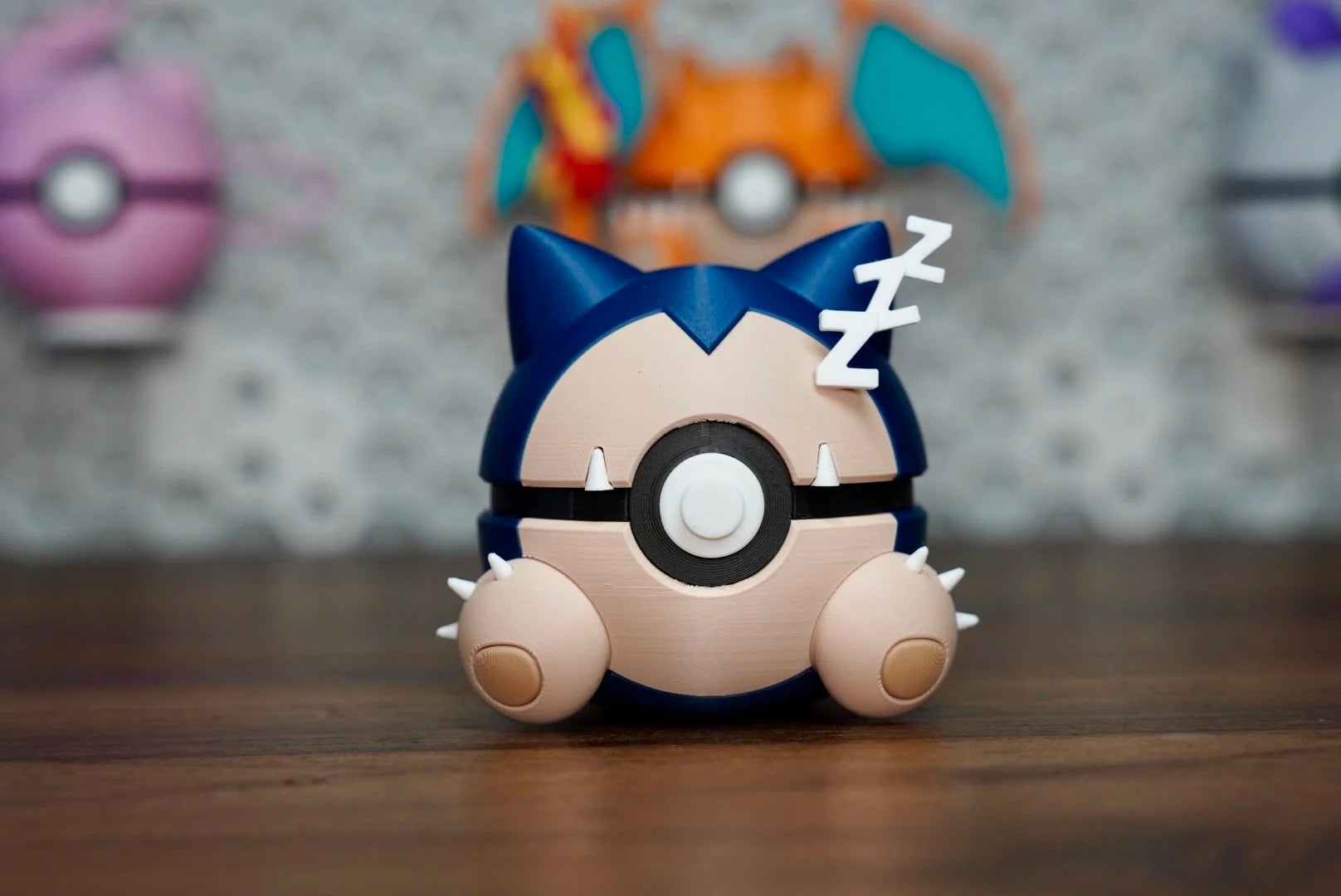 Pokémon-Inspired 3D Printed Poké Ball – Snorlax