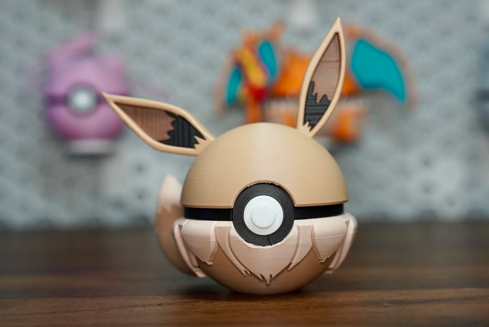 Pokémon-Inspired 3D Printed Poké Ball – Eevee