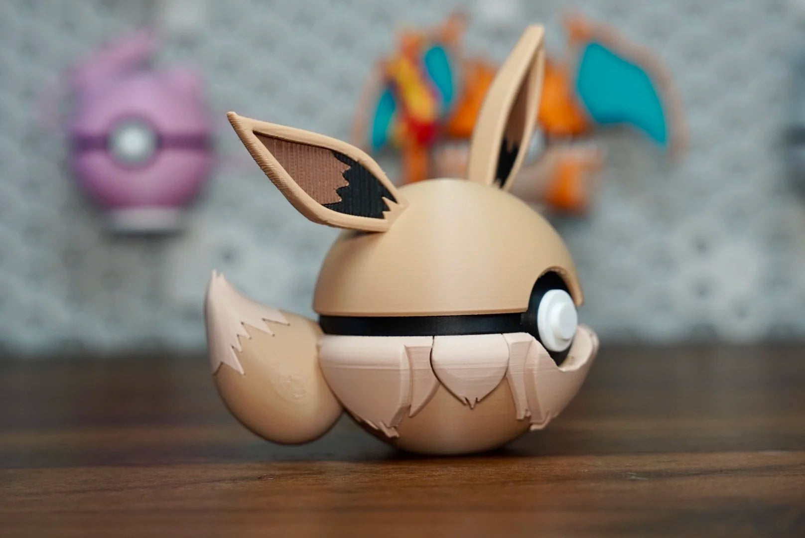 Pokémon-Inspired 3D Printed Poké Ball – Eevee