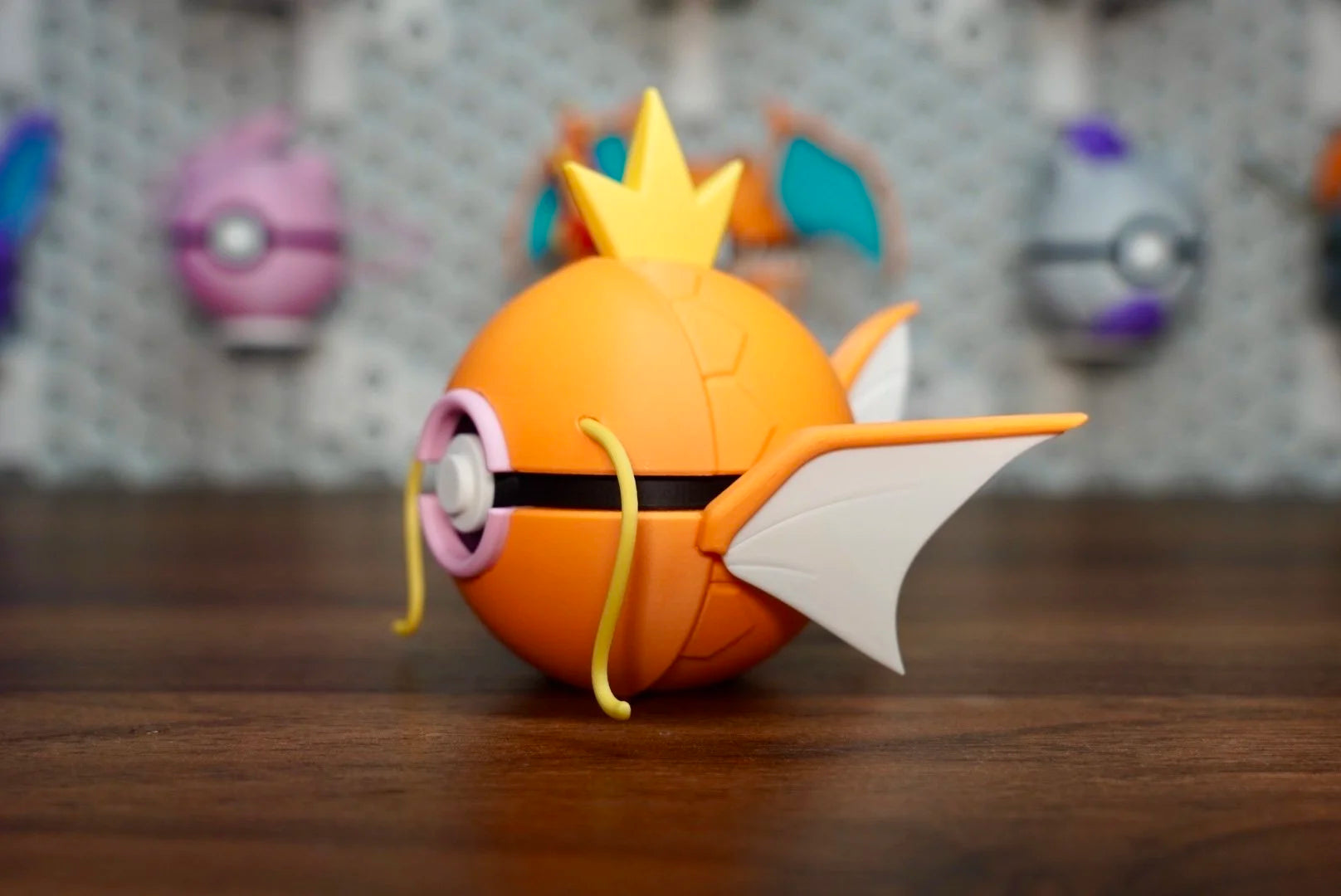 Pokémon-Inspired 3D Printed Poké Ball – Magikarp