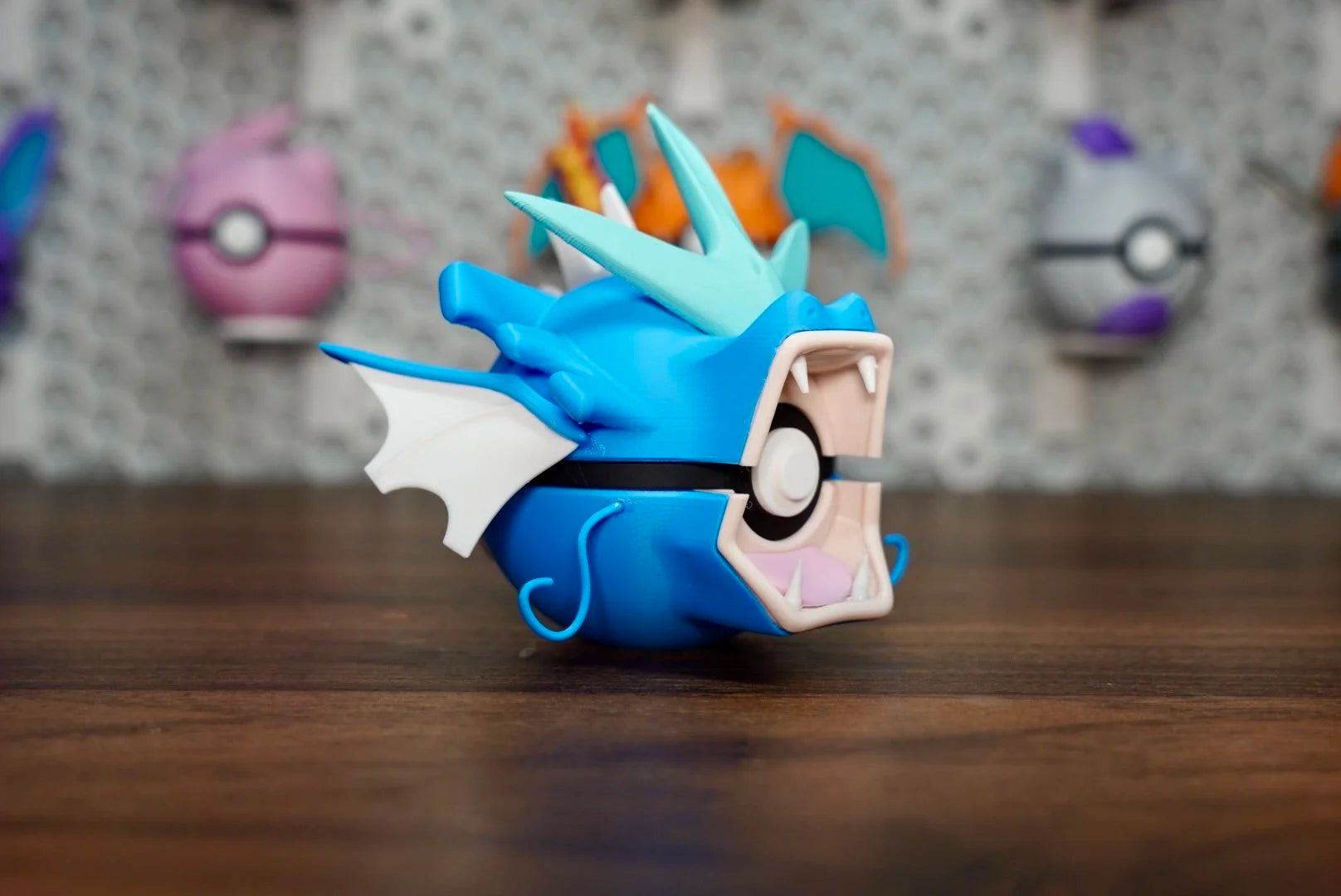 Pokémon-Inspired 3D Printed Poké Ball – Gyarados