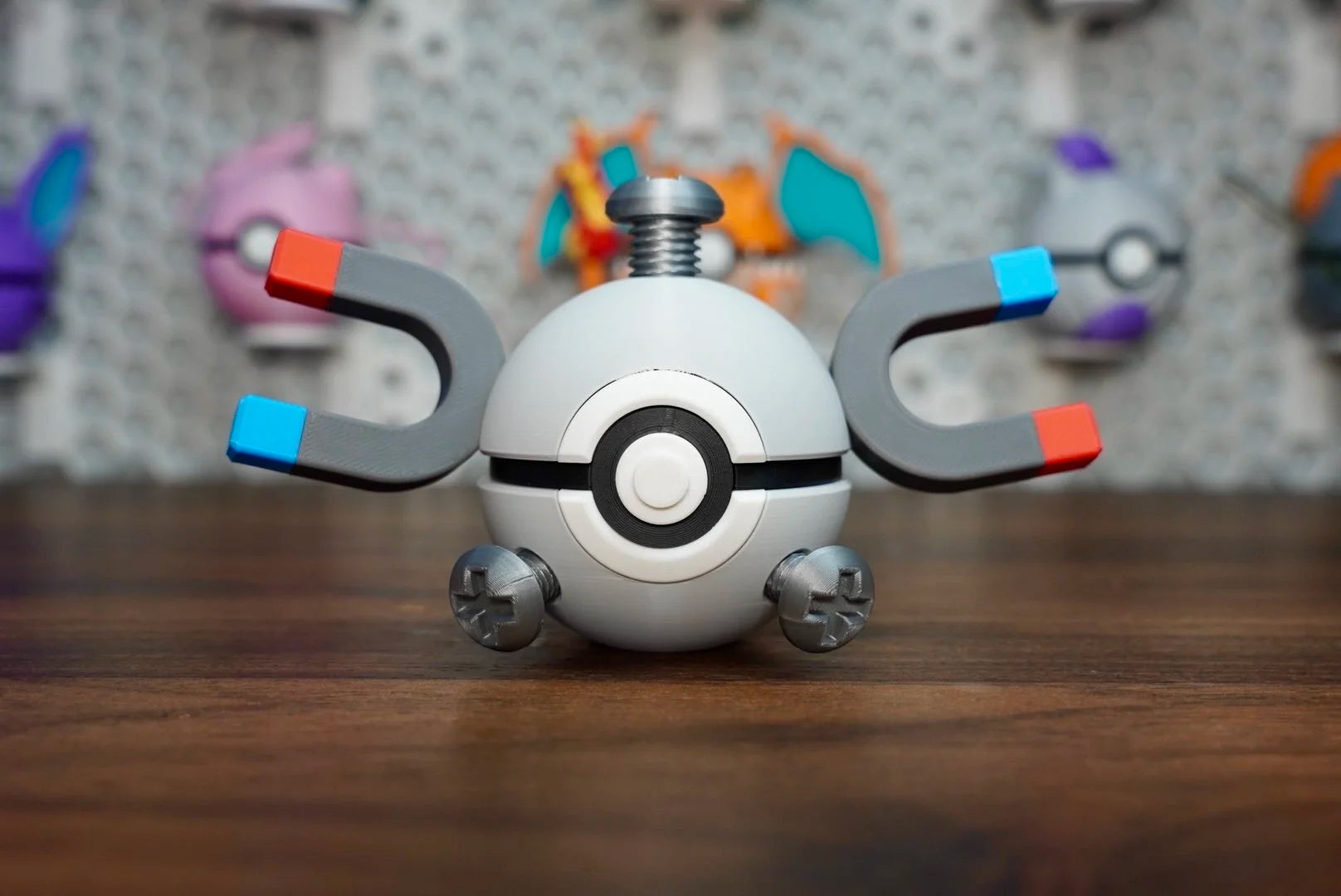 Pokémon-Inspired 3D Printed Poké Ball – Magnemite