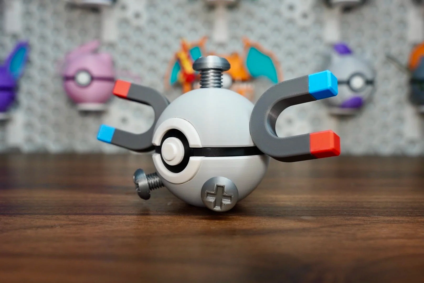 Pokémon-Inspired 3D Printed Poké Ball – Magnemite