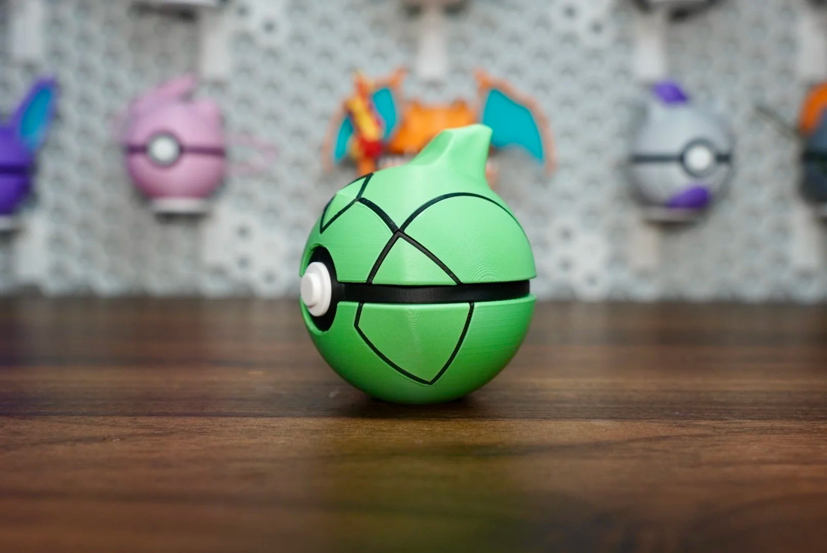 Pokémon-Inspired 3D Printed Poké Ball – Metapod