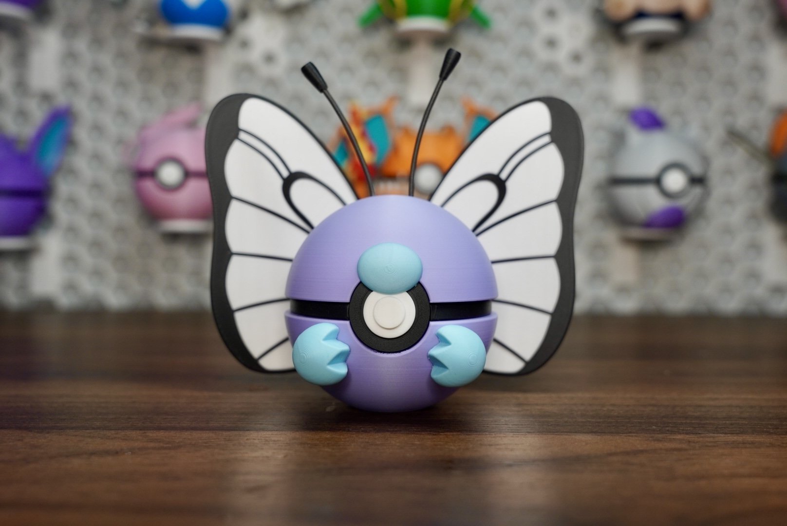 Pokémon-Inspired 3D Printed Poké Ball – Butterfree