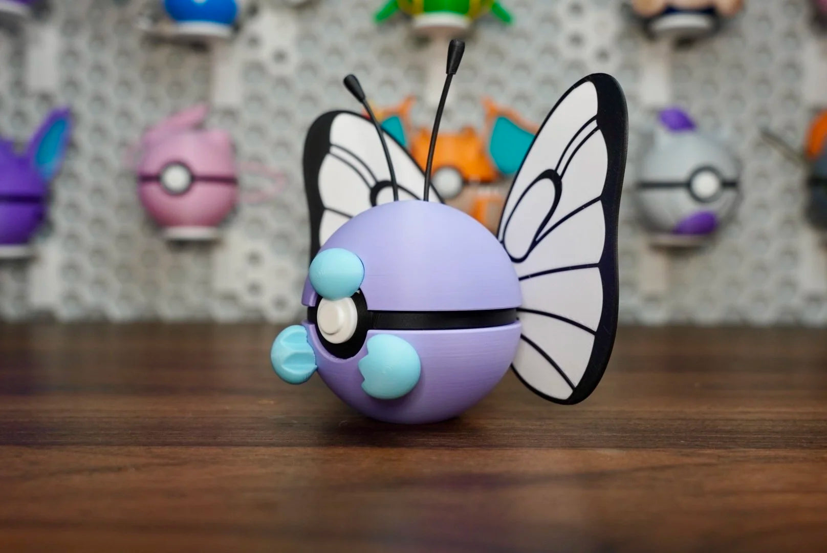Pokémon-Inspired 3D Printed Poké Ball – Butterfree