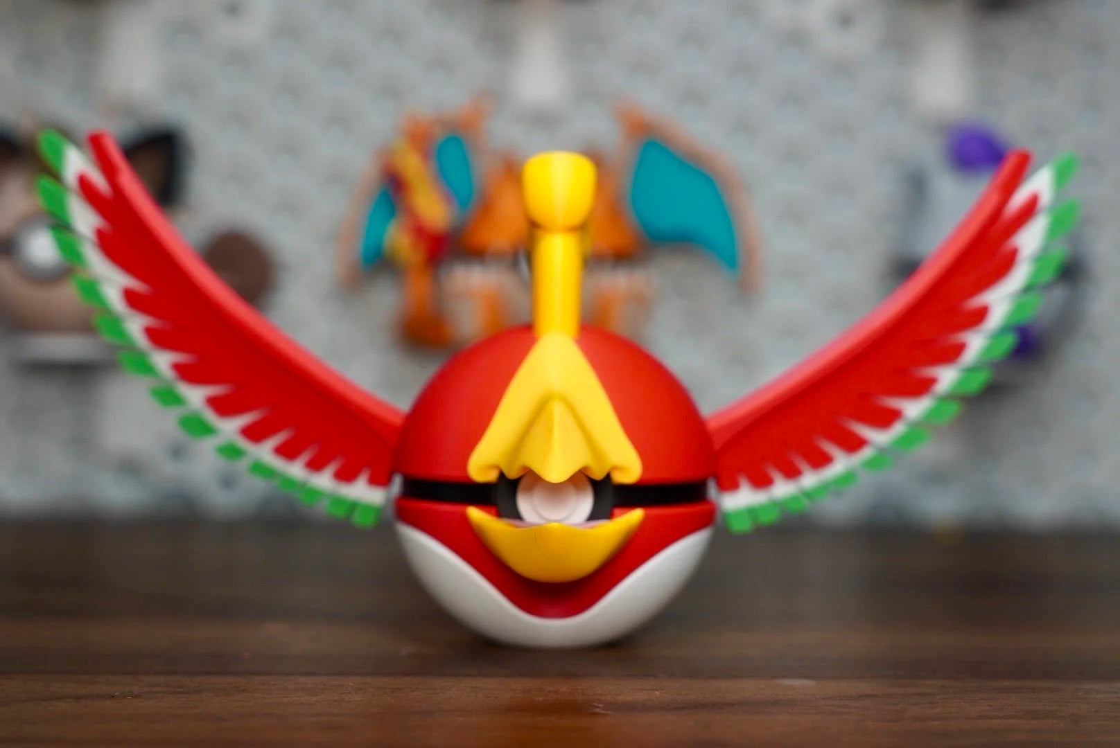 Pokémon-Inspired 3D Printed Poké Ball – Ho-Oh