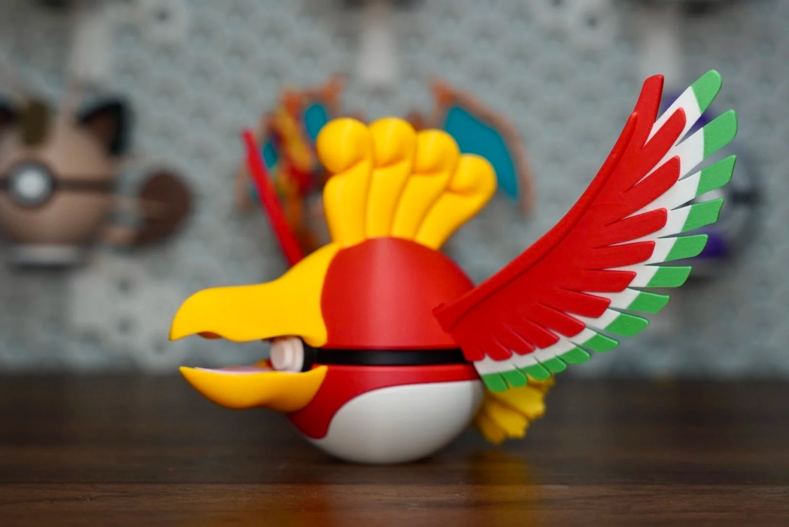 Pokémon-Inspired 3D Printed Poké Ball – Ho-Oh
