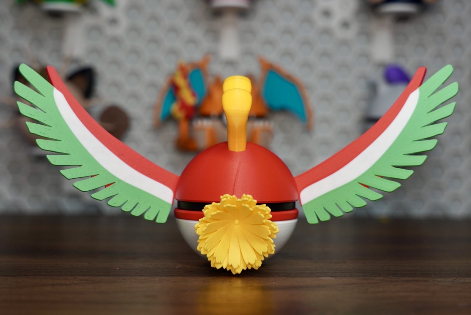 Pokémon-Inspired 3D Printed Poké Ball – Ho-Oh