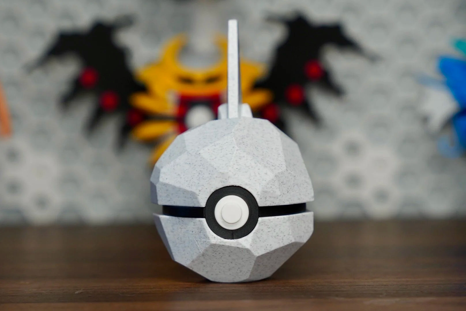 Pokémon-Inspired 3D Printed Poké Ball – Onix