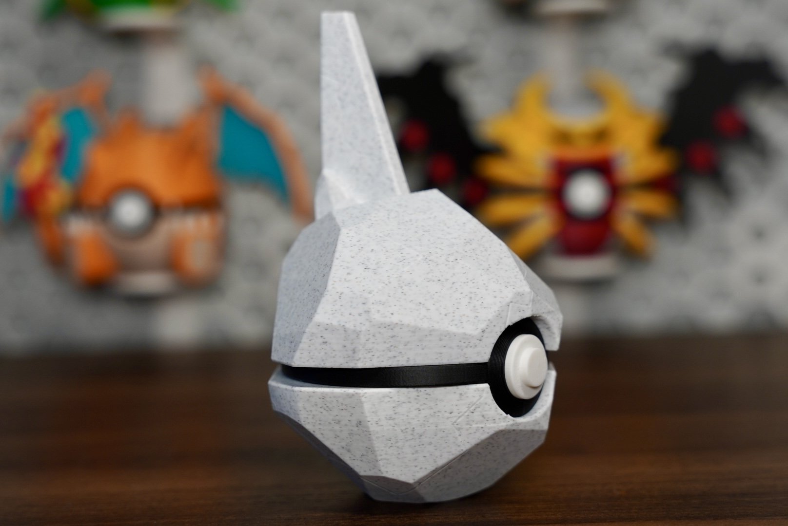 Pokémon-Inspired 3D Printed Poké Ball – Onix