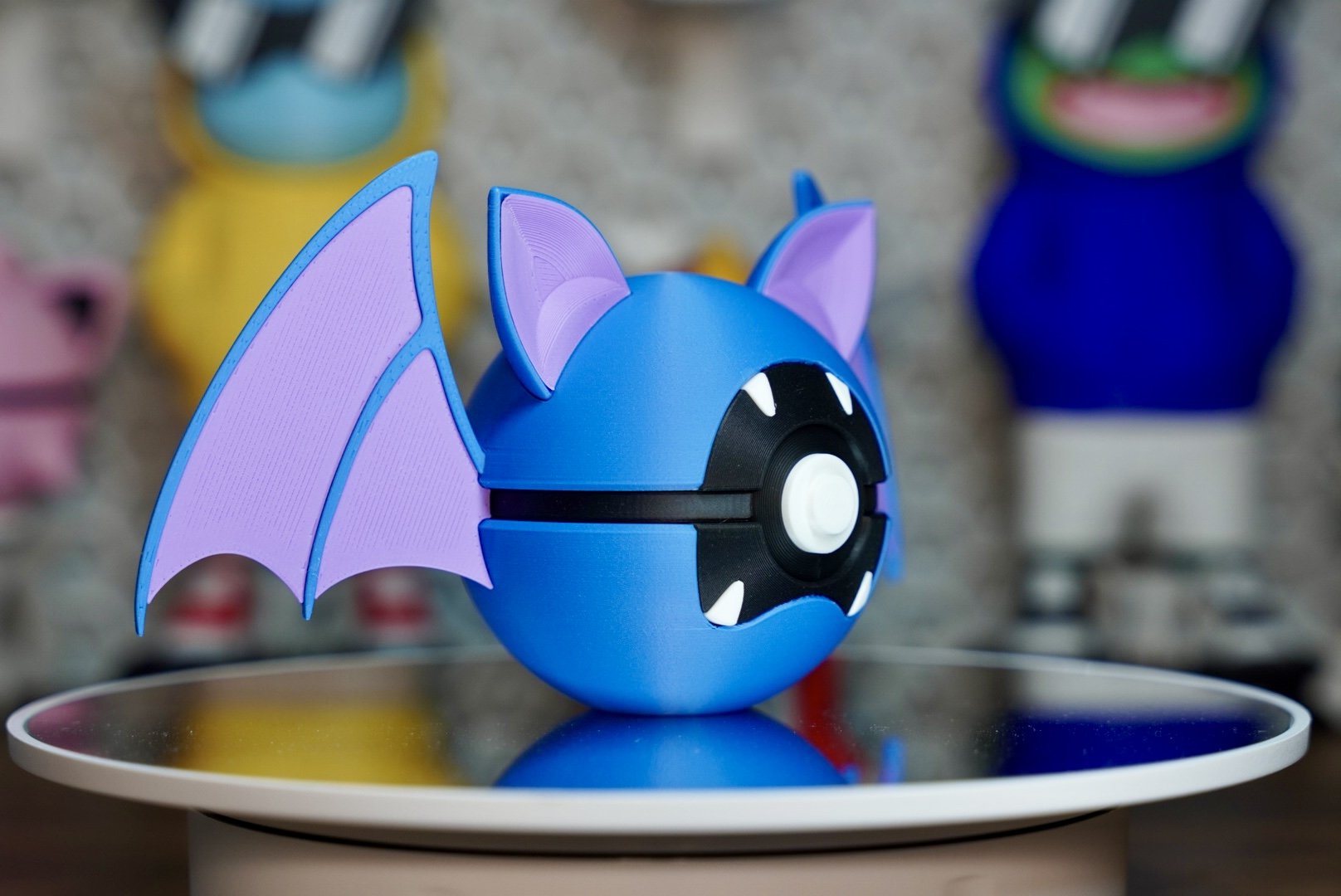 Pokémon-Inspired 3D Printed Poké Ball – Zubat