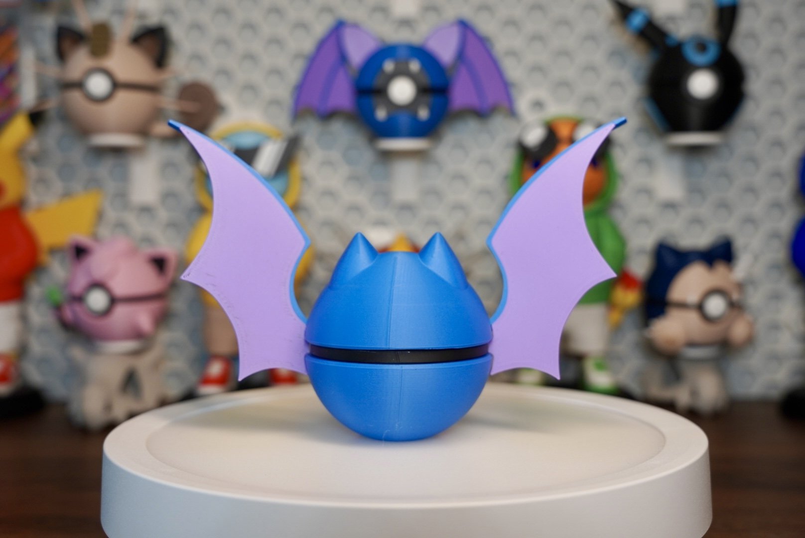 Pokémon-Inspired 3D Printed Poké Ball – Golbat