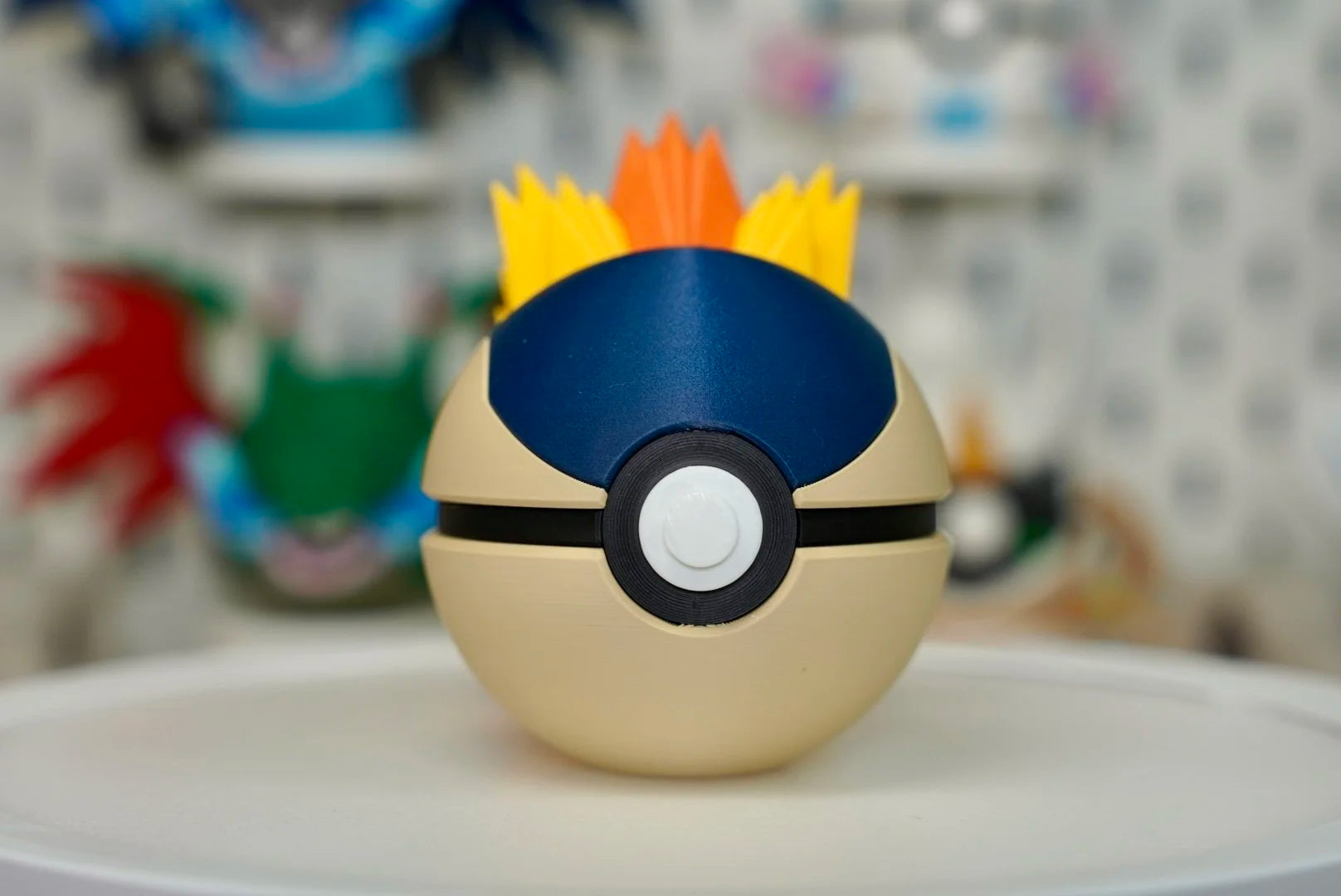 Pokémon-Inspired 3D Printed Poké Ball – Cyndaquil