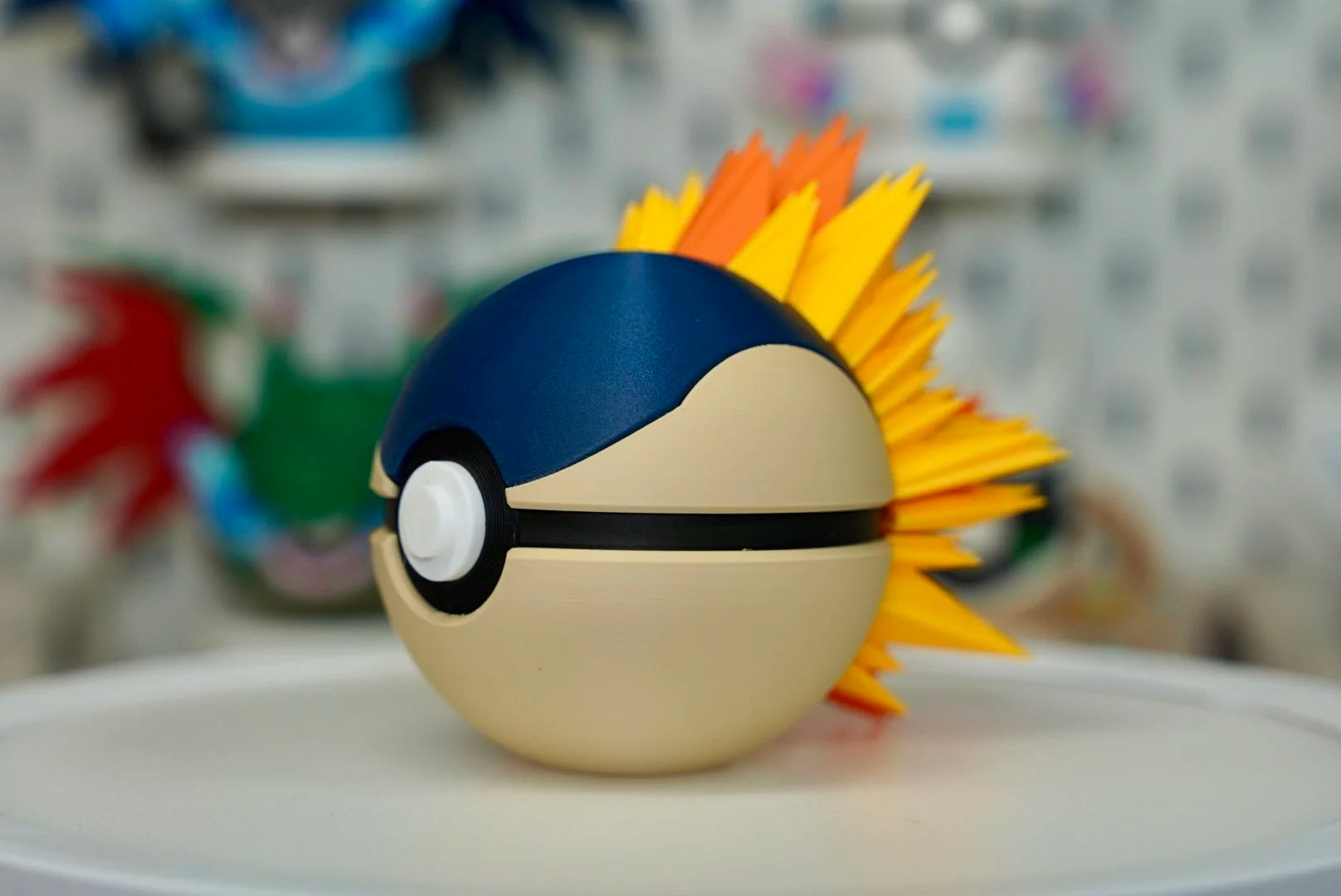 Pokémon-Inspired 3D Printed Poké Ball – Cyndaquil