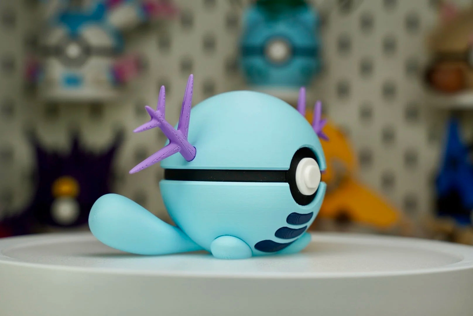 Wooper Poké Ball Replica – 3D Printed Pokémon Display Collectible