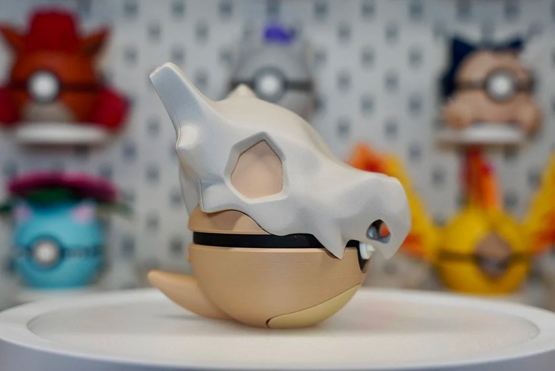 Pokémon-Inspired 3D Printed Poké Ball – Cubone