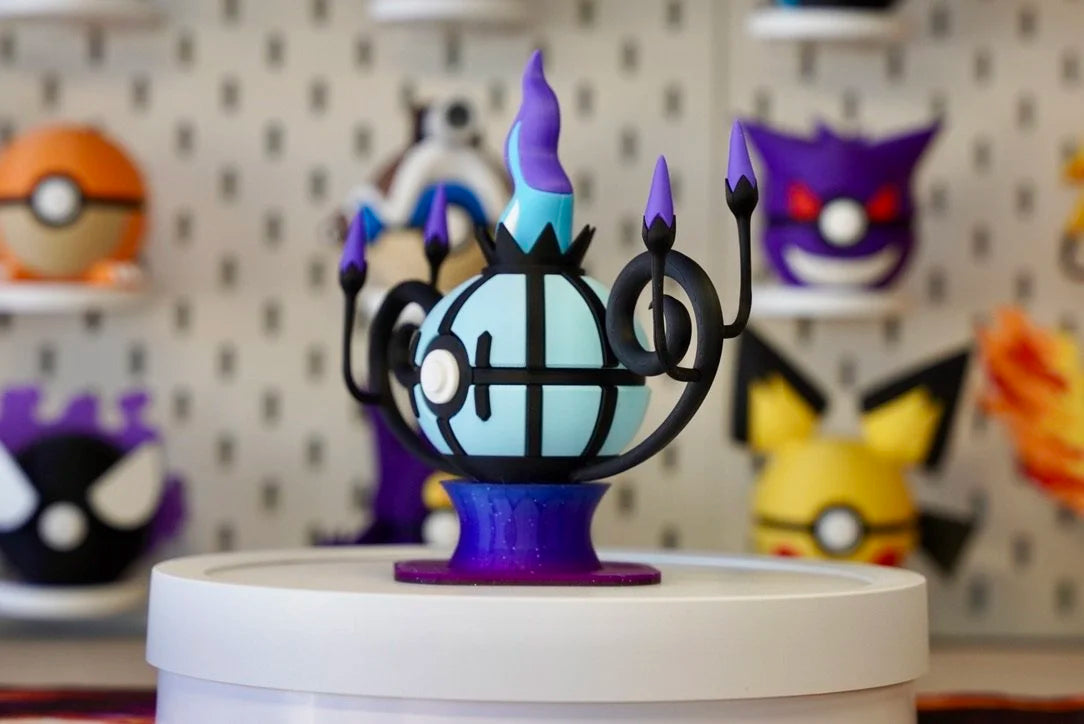 Chandelure Poké Ball – 3D Printed Pokemon Collectible Display