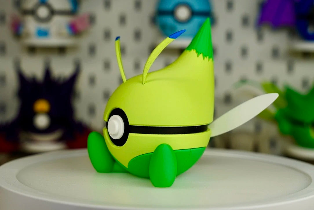Pokémon-Inspired 3D Printed Poké Ball – Celebi