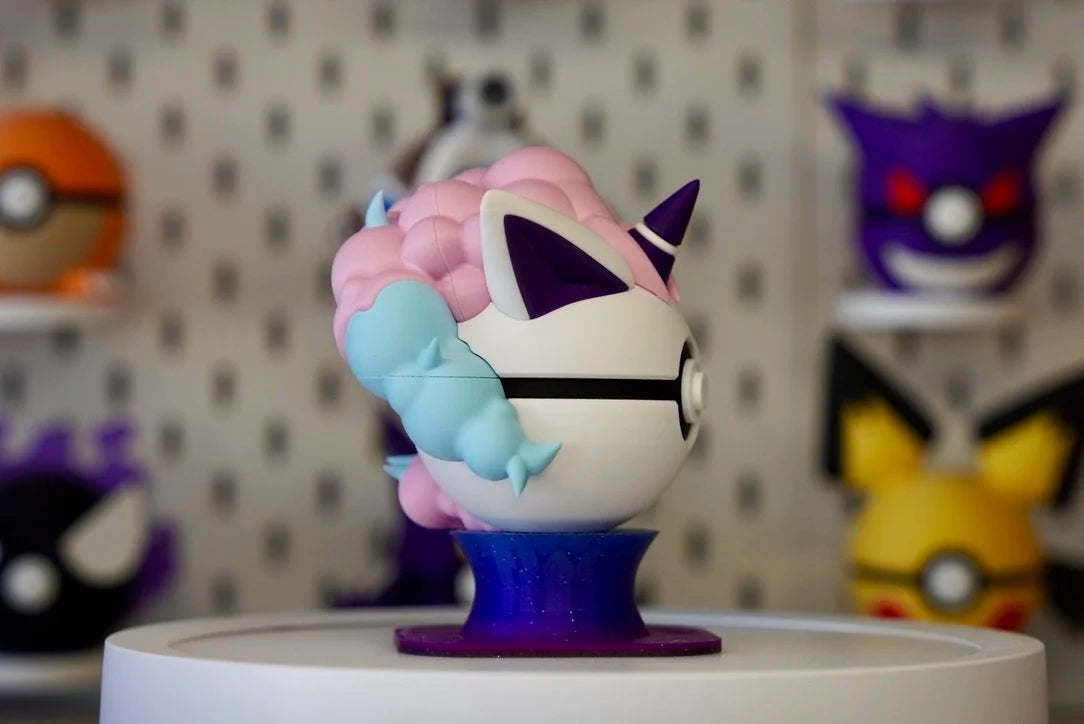 Galarian Ponyta Pokeball Character Ball – 3D Printed Pokemon Collectible Display