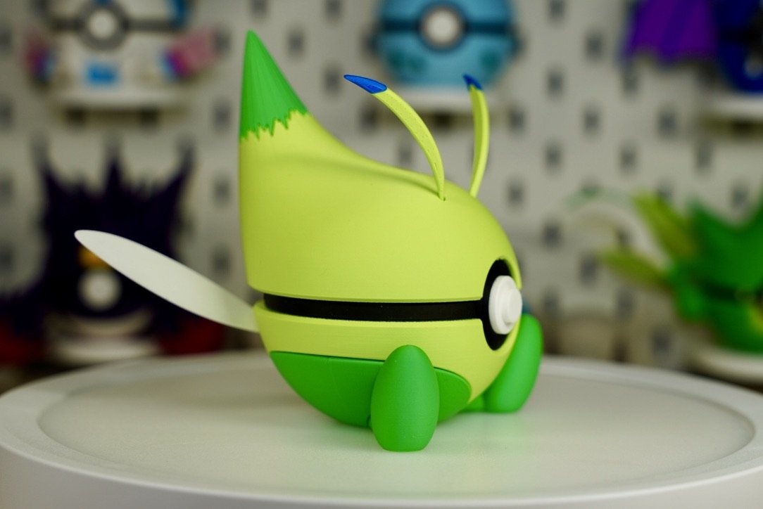 Pokémon-Inspired 3D Printed Poké Ball – Celebi