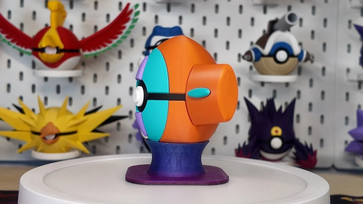 Deoxys Pokeball Character Ball – 3D Printed Pokemon Collectible Display