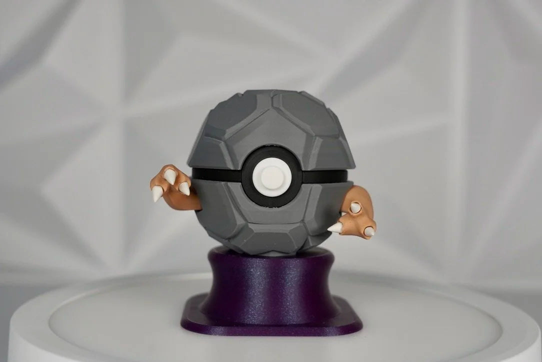 Pokémon-Inspired 3D Printed Poké Ball – Golem