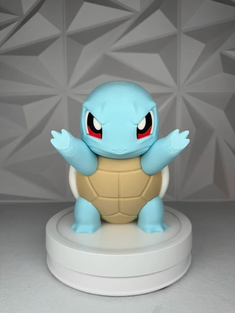 Squirtle Window Presser | Pokémon Inspired 3D Window Decoration | Water Starter Glass Display | 3D Printed Anime Decor | Gamer Gift