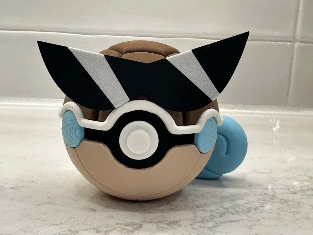 Pokémon-Inspired 3D Printed Poké Ball – Squirtle